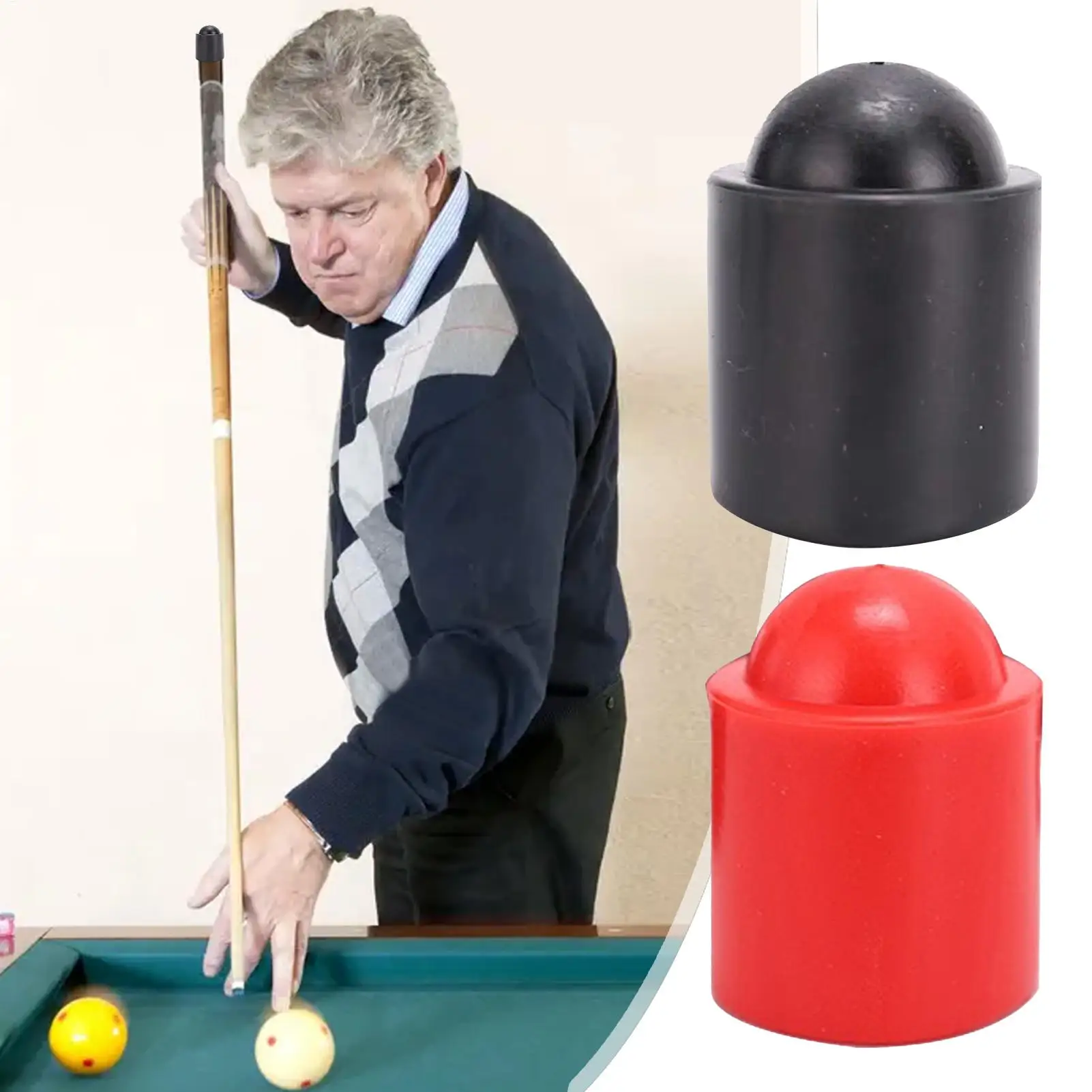 Pool Cue Bottom Rubber Plug Soft Elastic Great Fit Stable Firm Cue Multi-Purpose for Billiard Novice Billiard Professions