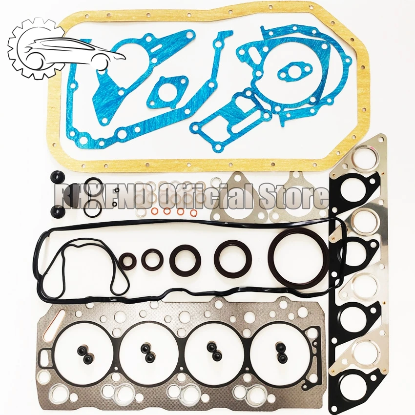 Engine parts overhaul gasket kit 8V 4D56 4D56T gasket kit full rebuilding kits MD972215 for Mitsubishi 2476cc 2.5D