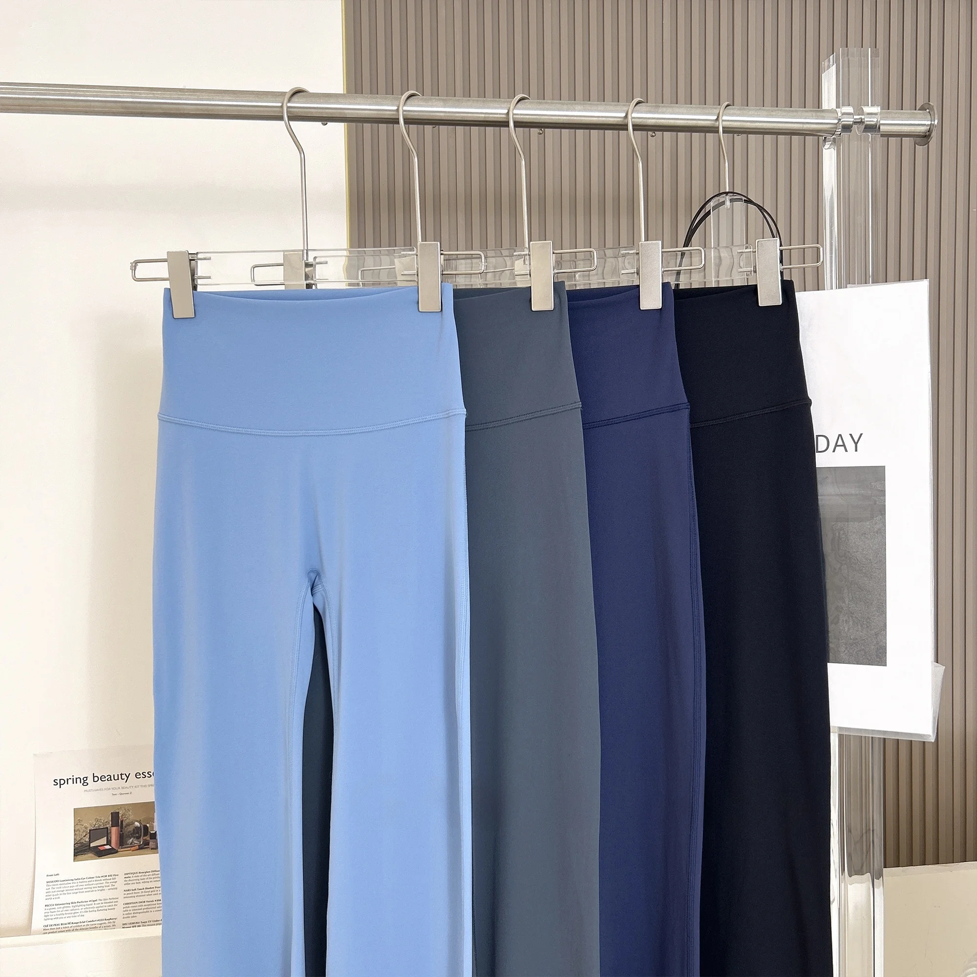 

Slimming Fitn Pants Women's High Waist Yoga Running Training Trousers Breathable Four Seasons Universal Sportswear