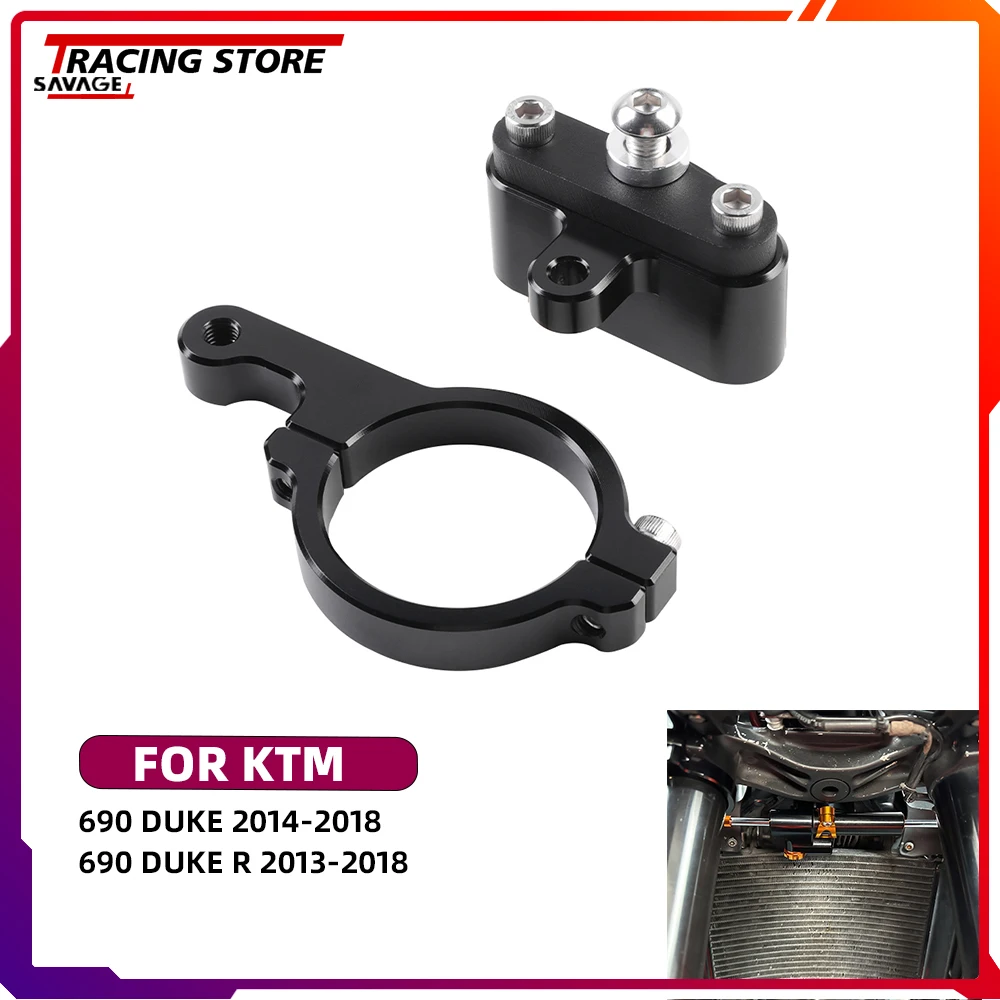 

Motorycle Steering Damper Stabilizer Mount Bracket For 690 DUKE /R 690DUKE 2013 2017 2018 Speed Wobble Safety holder Accessories