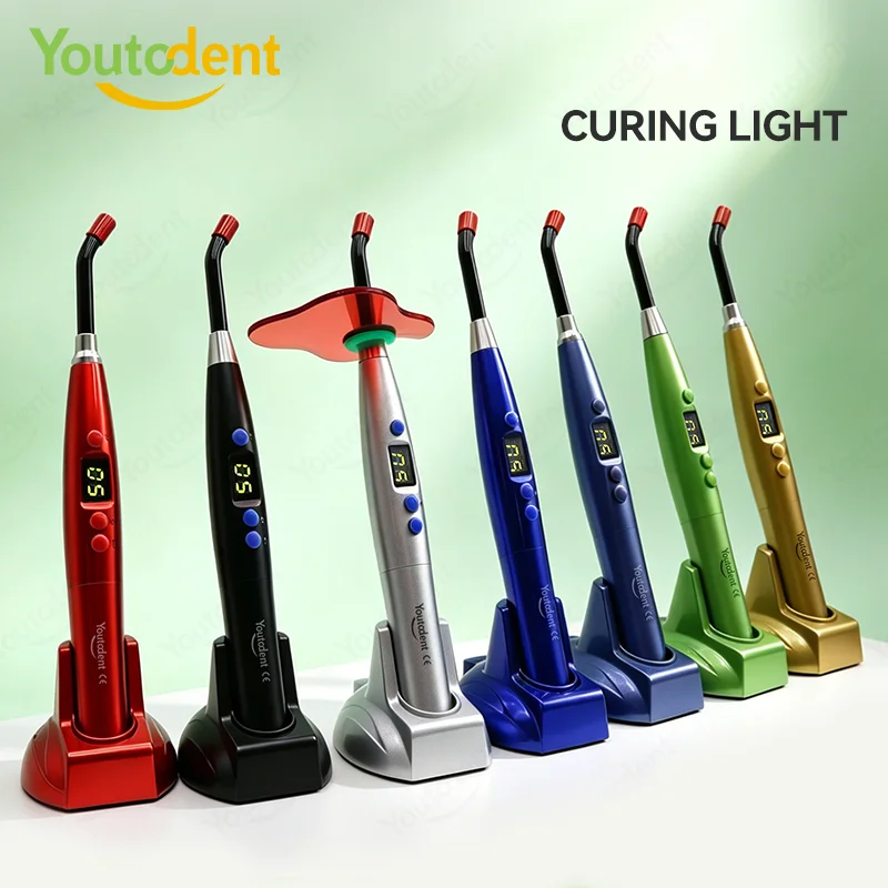 Lampe de polymérisation dentaire LED, lampe de traitement orthodontique sans fil, Machine de dentisterie, Composite colorée sans fil