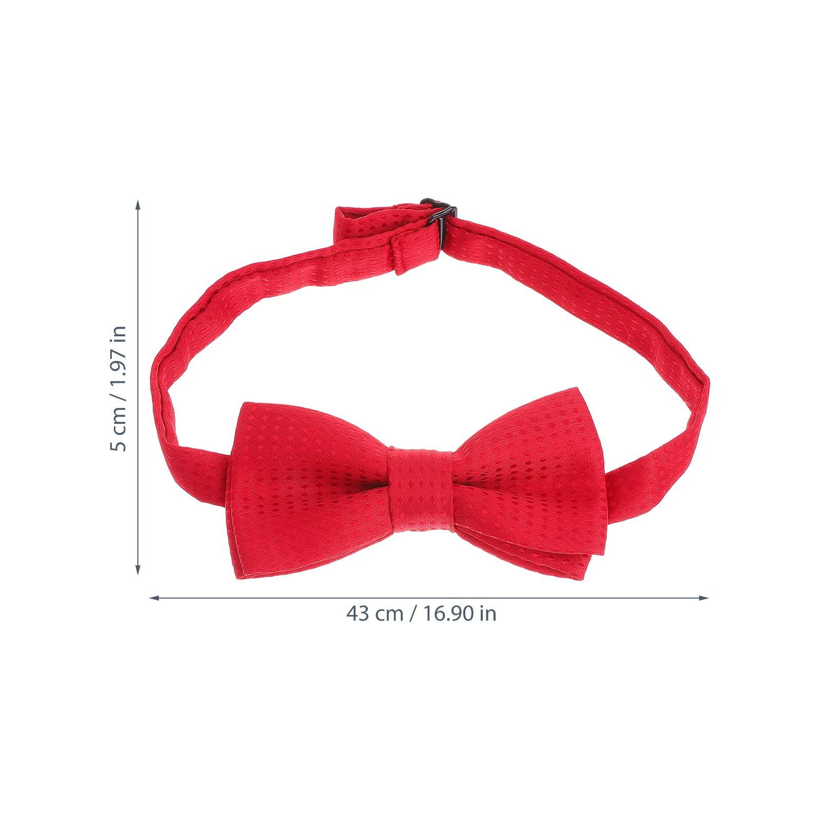 POPETPOP Pet Collar Adjustable Red Dot Bow Tie Lightweight Snap Buckle Bow- for Pet Dog Cat Pet Bow Tie