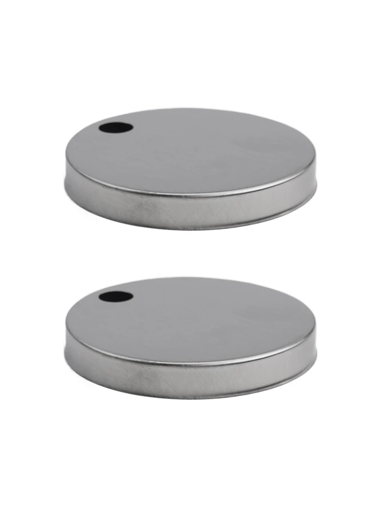 Brushed Stainless Steel Toilet Base Hinge Cover 60mm for Top Fix Toilet Bases for slim Bathroom Fixture Covers 2 Pieces