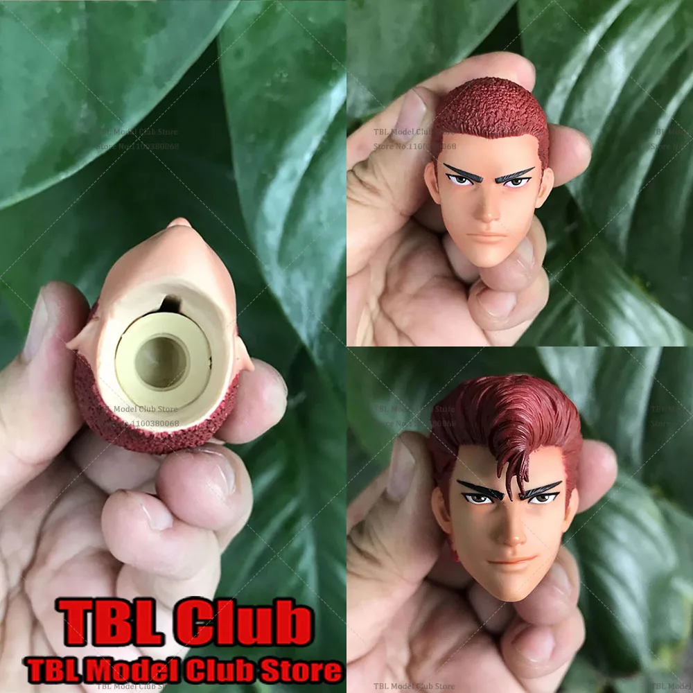 

1/6 Scale Japanese Anime Doll Slam Dunk Hanamichi Sakuragi Male Head Sculpt Carved Model fit 12Inch Male Solider Action Figure