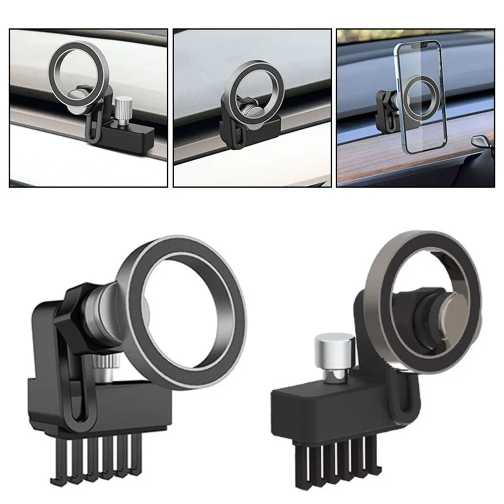 تدوير الهاتف جبل 14*11*5 سنتيمتر حامل هاتف ل تسلا المغناطيسي للتدوير تصميم قاعدة آمنة مرفق لاستخدام السيارة