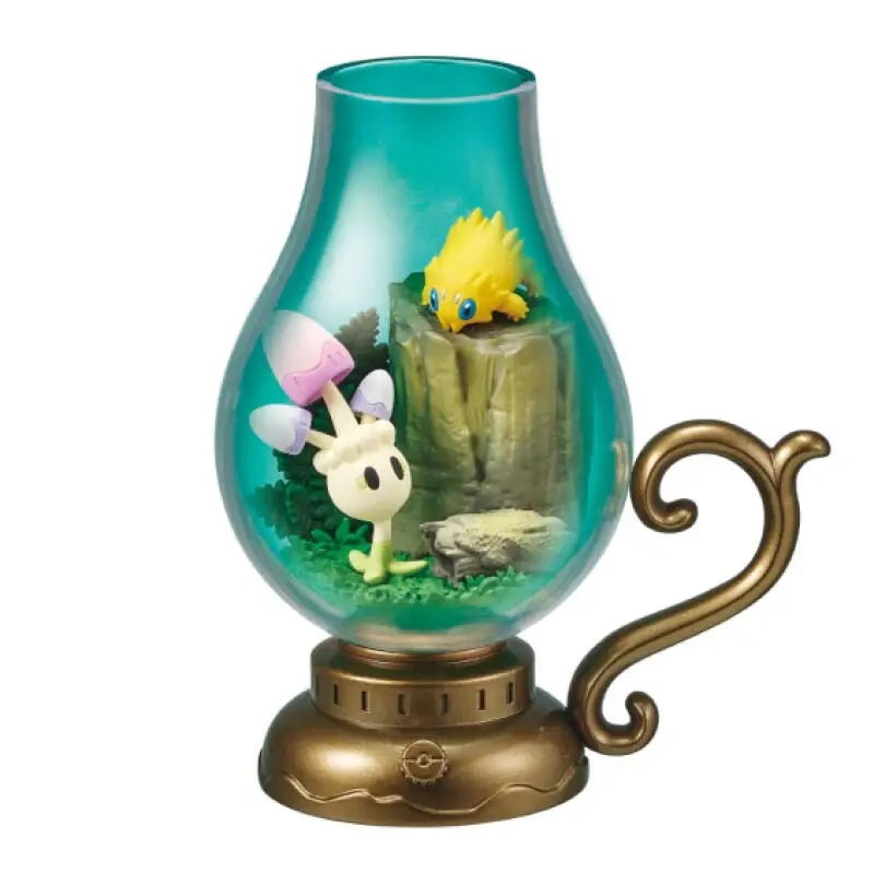 6Pcs/set Genuine Re-Ment Pokemon Lantern Perspective Micro Scene Anime Action Figure Model Toys Gift for Birthday