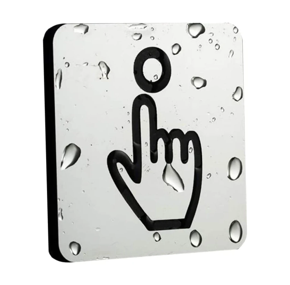 Doorbell Sign Ring Plaque Home Supplies Waterproof Long-lasting Acrylic Thin Decorative Compact Size Notice Signs
