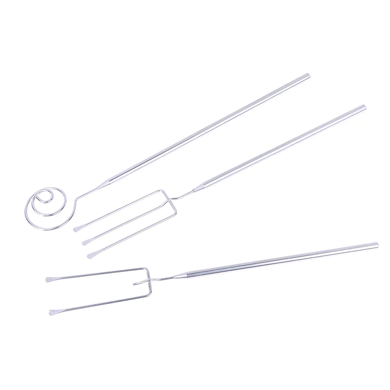 

C Irregular Shaped Cheese Fondue Culinary Decorating Fork Stainless Steel Candy Dipping Fork Long Handle Chocolate Dipping Tool
