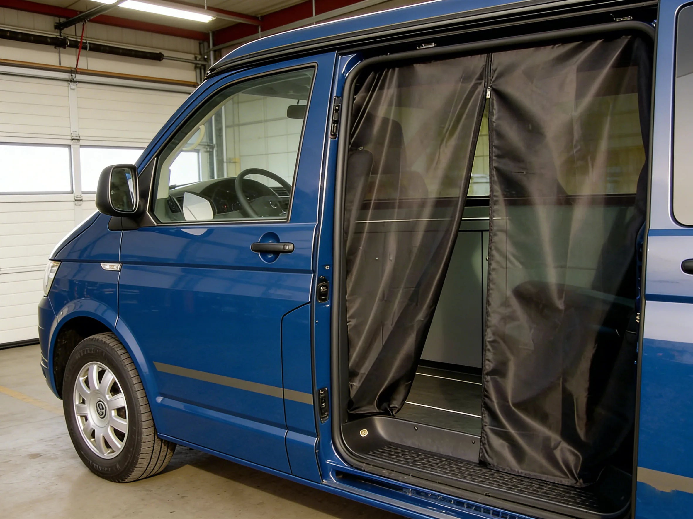 FOR VW T5 T6 Sliding Door Magnetic Insect Mosquito Shading Fly Screen Net for Camper Auto Vehicle Interior Accessories
