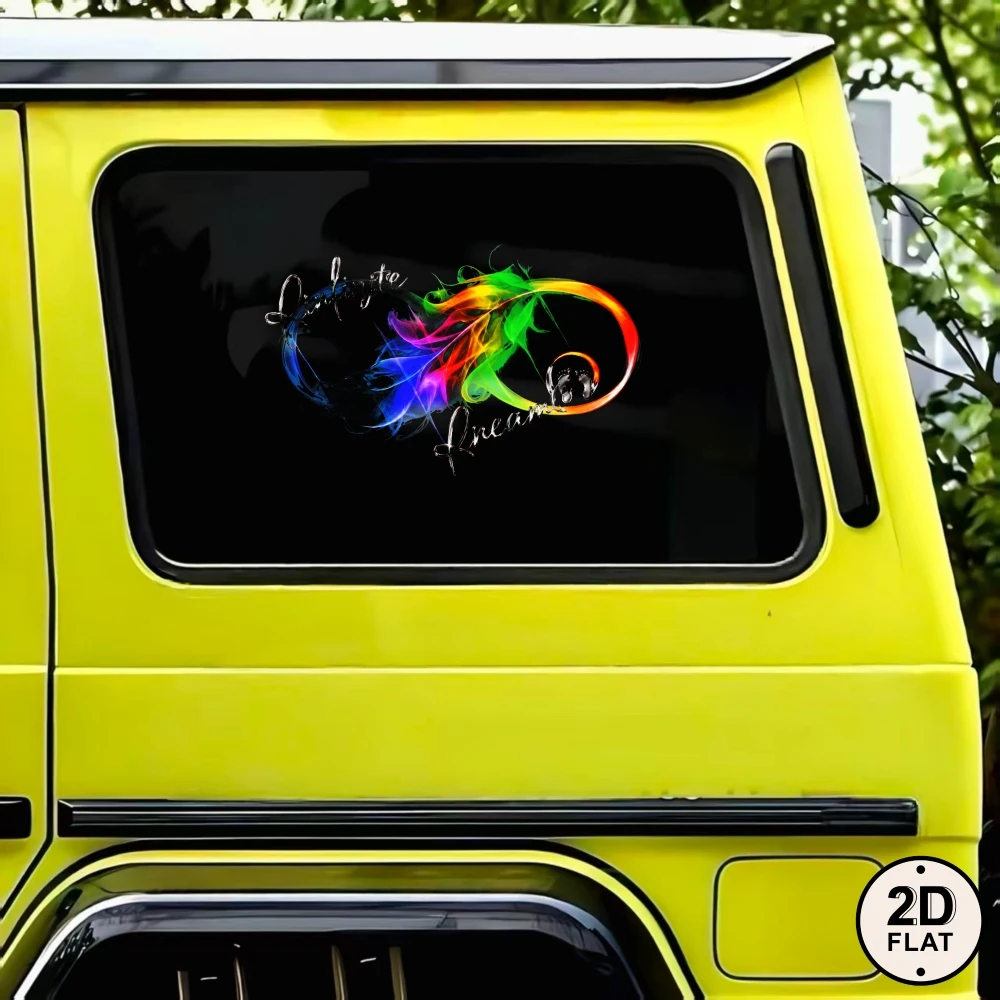 Car Stickers And Decals, Vinyl Decals, Rainbow Dragon Design Decal, Automotive Decals, Funny Bumper Stickers(1pc)