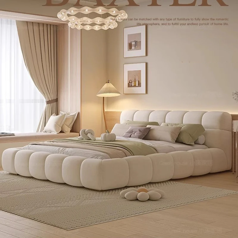 French Modern Bed Luxury Unique Aesthetic Bedrooms Bed Storage Nordic Upholstery Somieres Y Marcos De Cama Bedroom Furniture