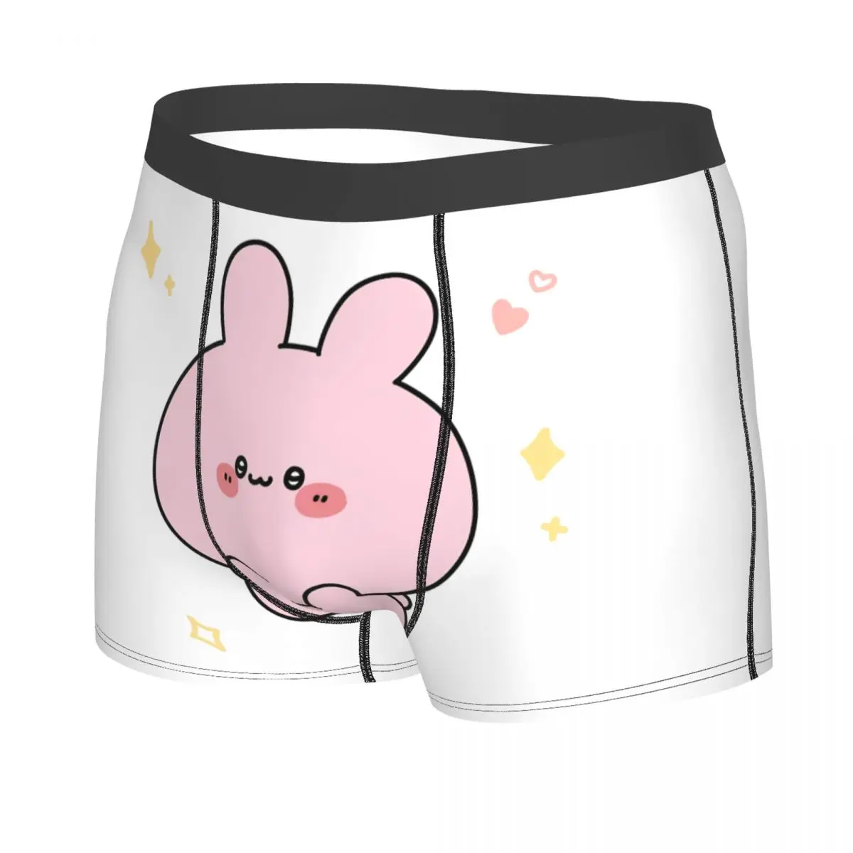 Asamimichaan Anime Cartoons Asamimi Boxer Shorts Men 3D Print Male Stretch Underwear Panties Briefs