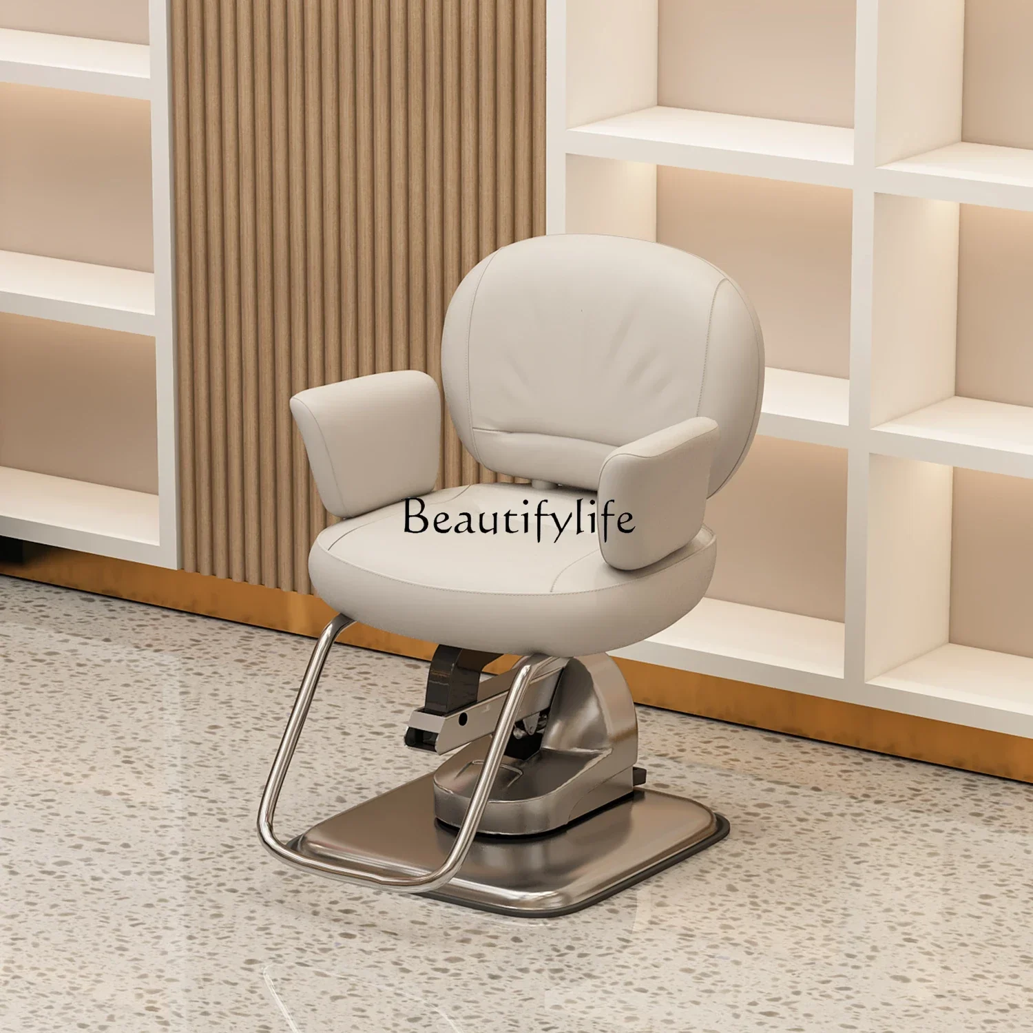 High-End Salon Chair for Hair Salon Electric Lifting Haircut Dyeing and Perming Hair Cutting Seat