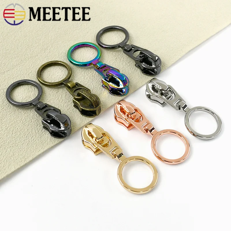 

5/10Pcs 5# Nylon Zipper Puller Slider for Bag Clothes Zippers Tape Garment Replace Zips Repair Kit Sewing Closure Accessories