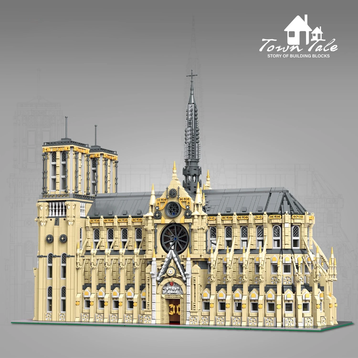 

8225PCS Notre Dame de Paris Building Blocks World Classic Architectural Model MOC Bricks Kits Difficult Assembly Toys Kids Gifts