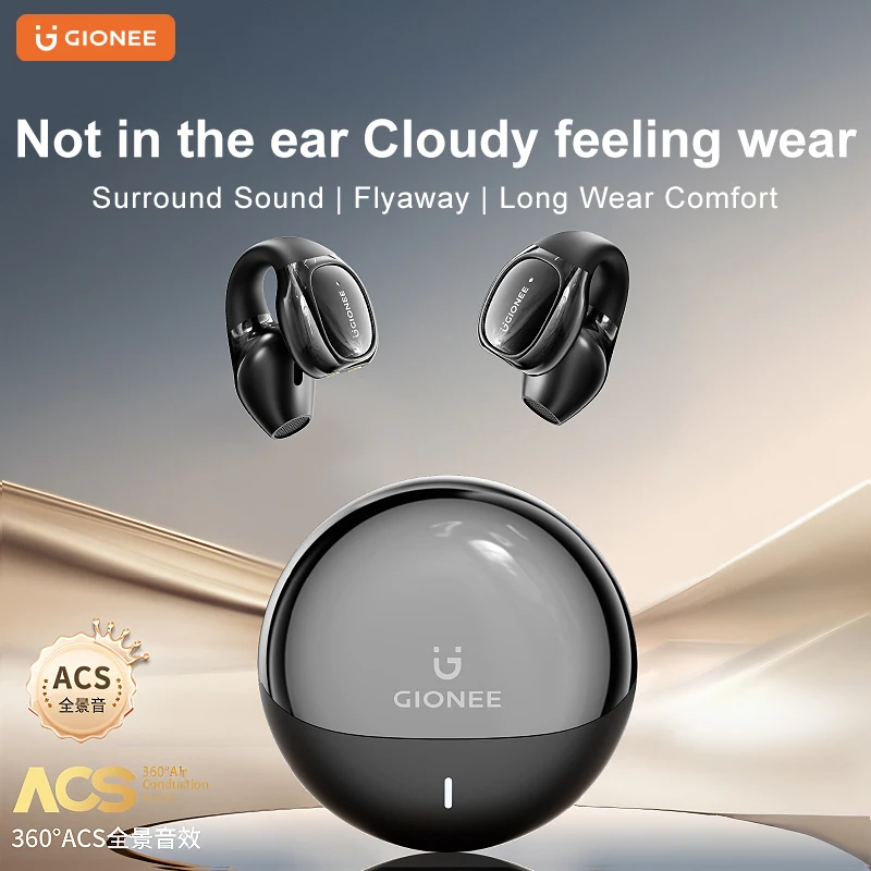 Gionee Wireless Kopfhörer Bluetooth 5,4 Ohr haken Sports til kompatible Rausch unterdrückung Stereo HD Call Touch Control Spiel Headset