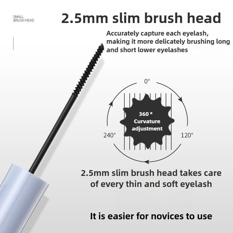 Mascara 4D imperméable noir – Long bouclage et allongement, anti-taches, résistant à la transpiration, certifié, maquillage pour les yeux pour tous les looks