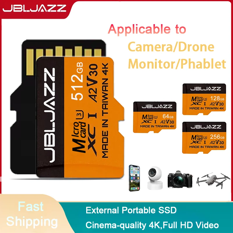 

Original High-Speed Micro SD/TF Card Class 10 512GB 256GB 128GB SD Memory TF Flash Card for Smartphone And PC