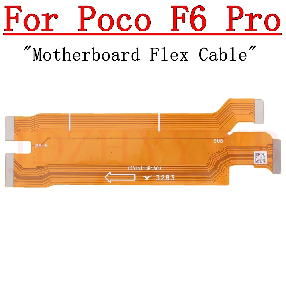 USB Charge Port Connector Charging SIM Card Reader Board For Xiaomi Poco F6 Pro F6pro LCD Motherboard Main Flex Cable Parts