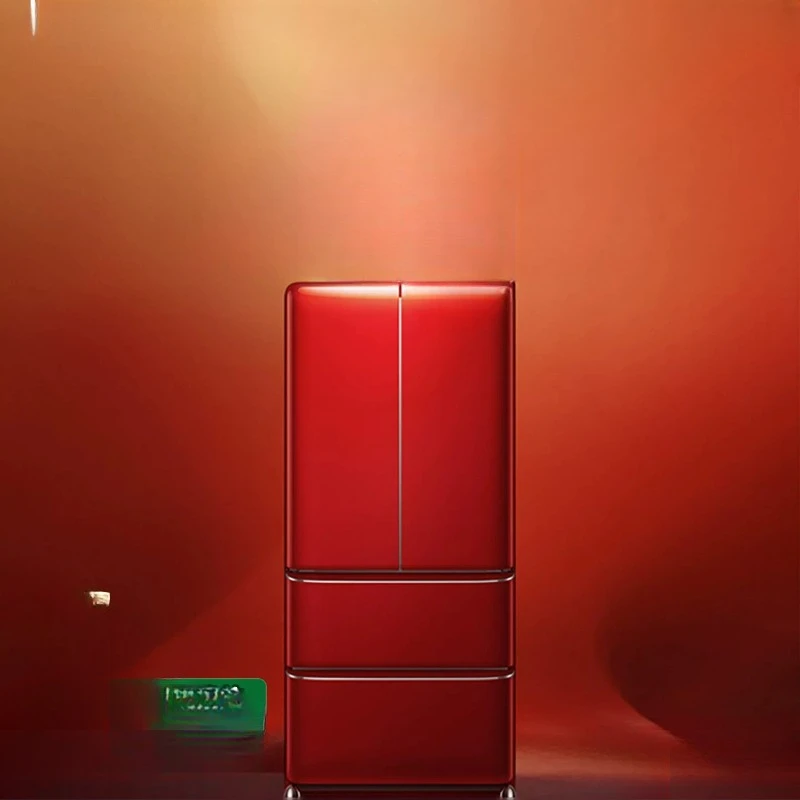 French refrigerator, household zero-embedded multi-door, four-door retro refrigerator