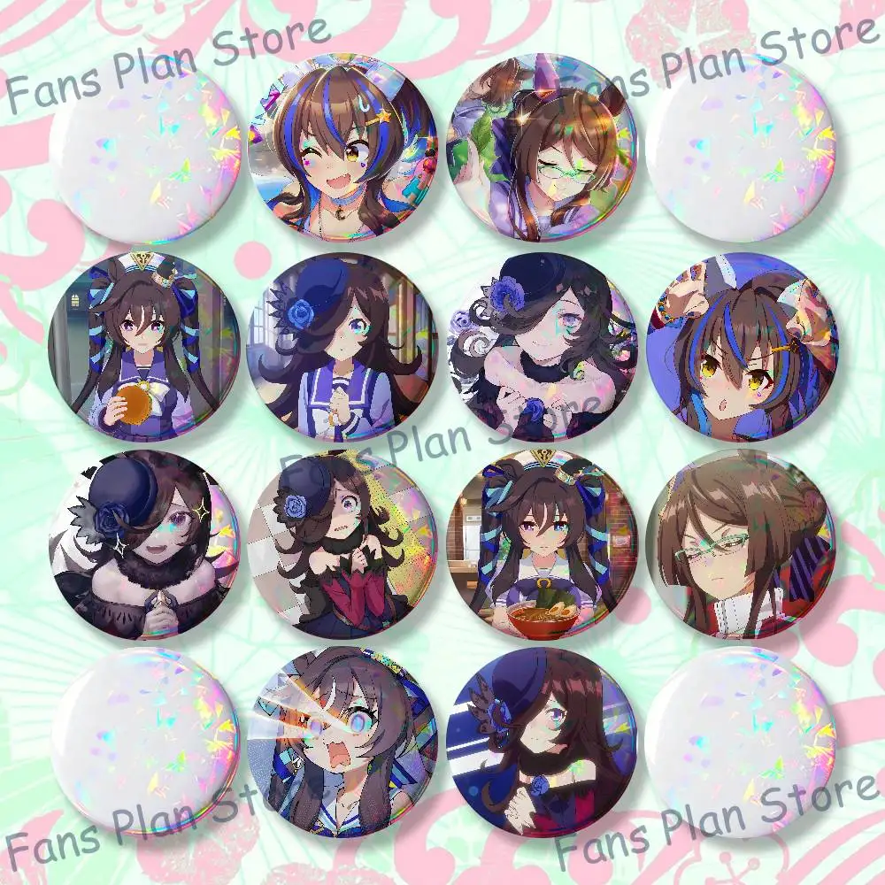 R-Royce Anime Pretty D-Derby Badges Creative Tinplate Button Pins Brooch Creative Quotes Badge Clothes Backpack Jewelry Gift Fan