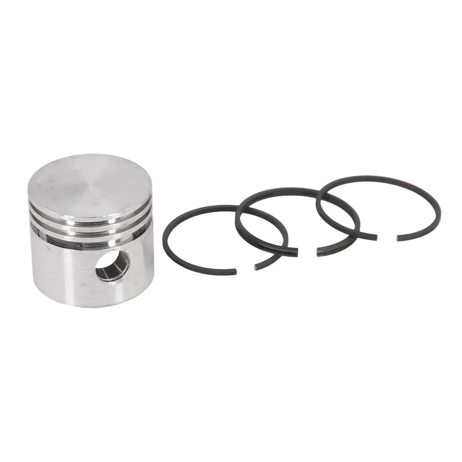 42/47/48/51/65mm Air Compressor Piston+piston Rings Part Metal Air Pump Accessory For Piston Type Air Compressor Air Pump Piston