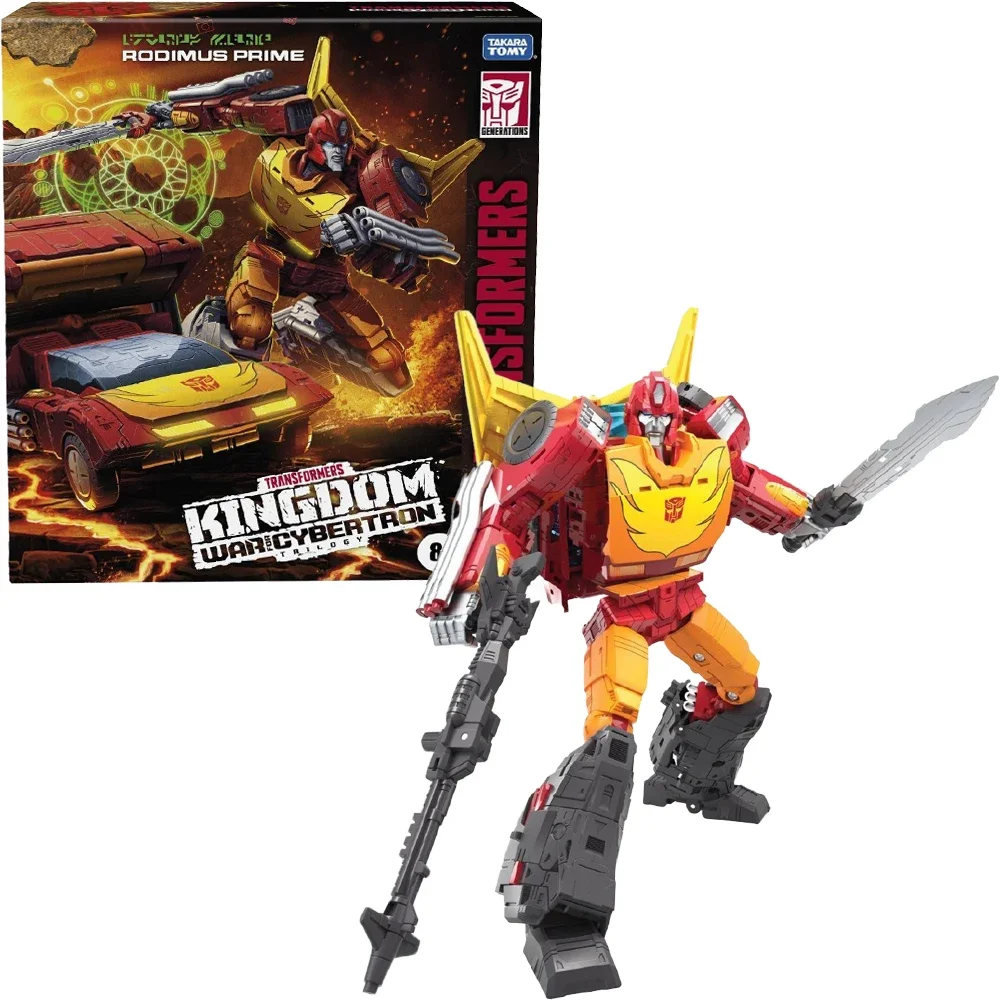 new original hasbro Transformers Generations War for Cybertron: Kingdom Commander WFC-K29 Rodimus Prime Model Toy Action Figures