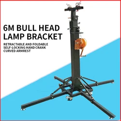 Telescópica Folding Frame Beam Light Bracket, Mão Rack, Heavy-Duty, Truss, Par Light Stand, Performance de elevação, Palco Iluminação