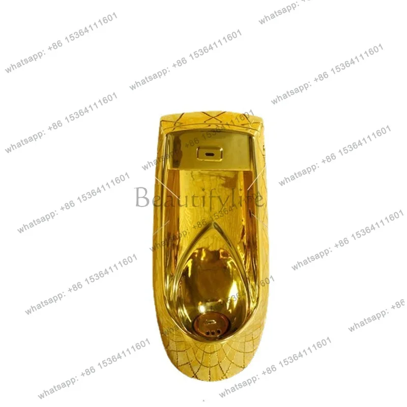 PG gold urinal floor-to-ceiling urinal local tyrant gold ceramic men's