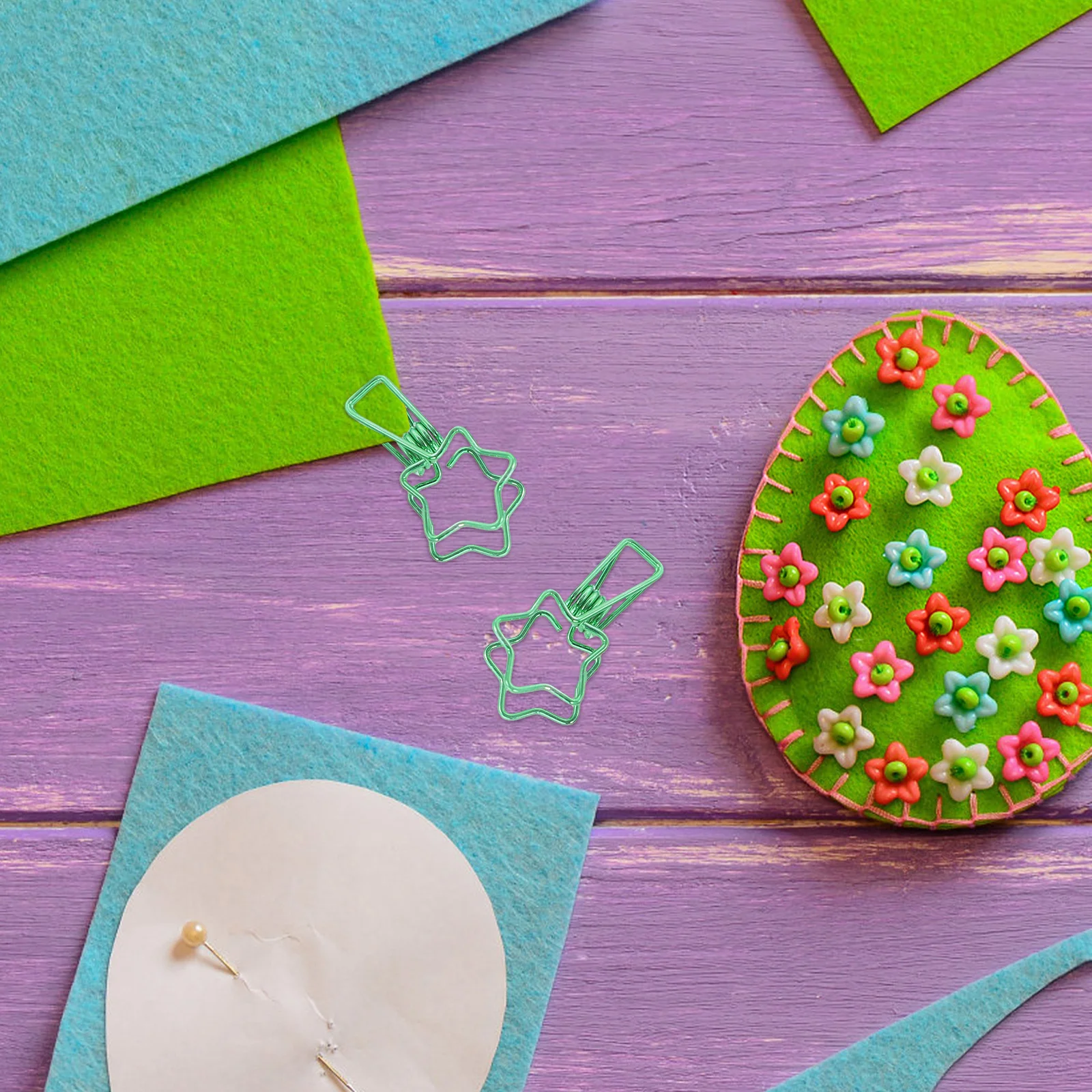 

50Pcs Star Shape Metal Paperclips Strong Clamping Colored Mini Clips for Office School Paper Sorting Bookmark Clips