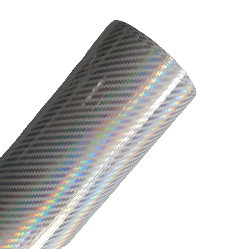 

Car Stickers Fashion Laser Chrome 2D Carbon Fiber Car Wrap Interior And Exterior Accessories Decoration Wrapping Film