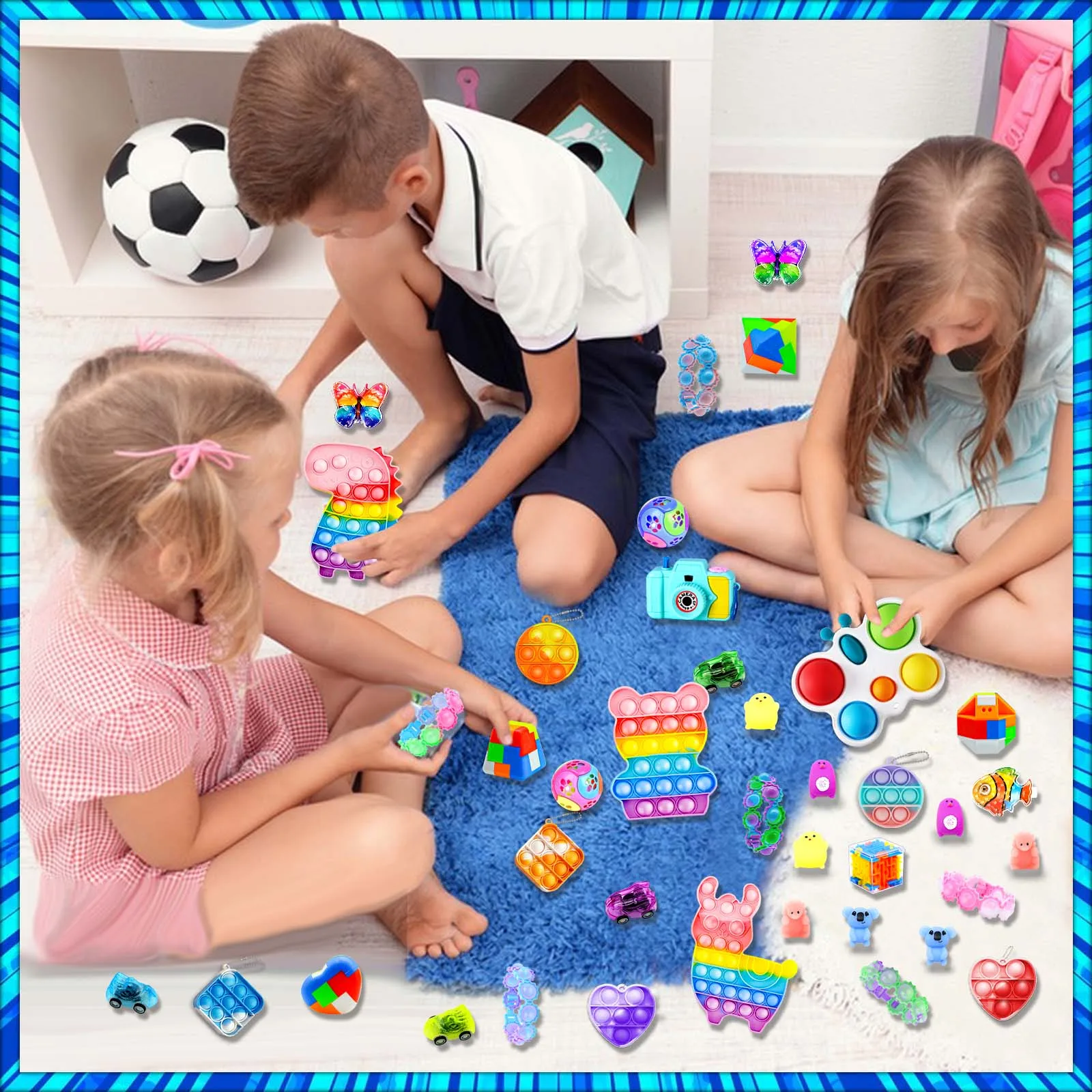 Fidgets Toys 324Pack for Kids And Adults - Party Favors Stress Relief Sensory Classroom Prizes Pinata Fillers Fun Gifts view 6