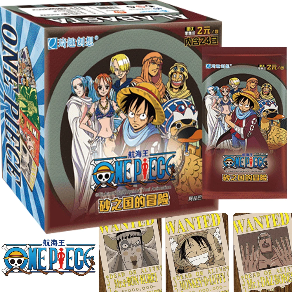 Wholesale One Piece Card Collection Luffy Sanji ACE Alabastian Chapter Funny Wanted Order Bronzing Cards Children's Toys Gifts