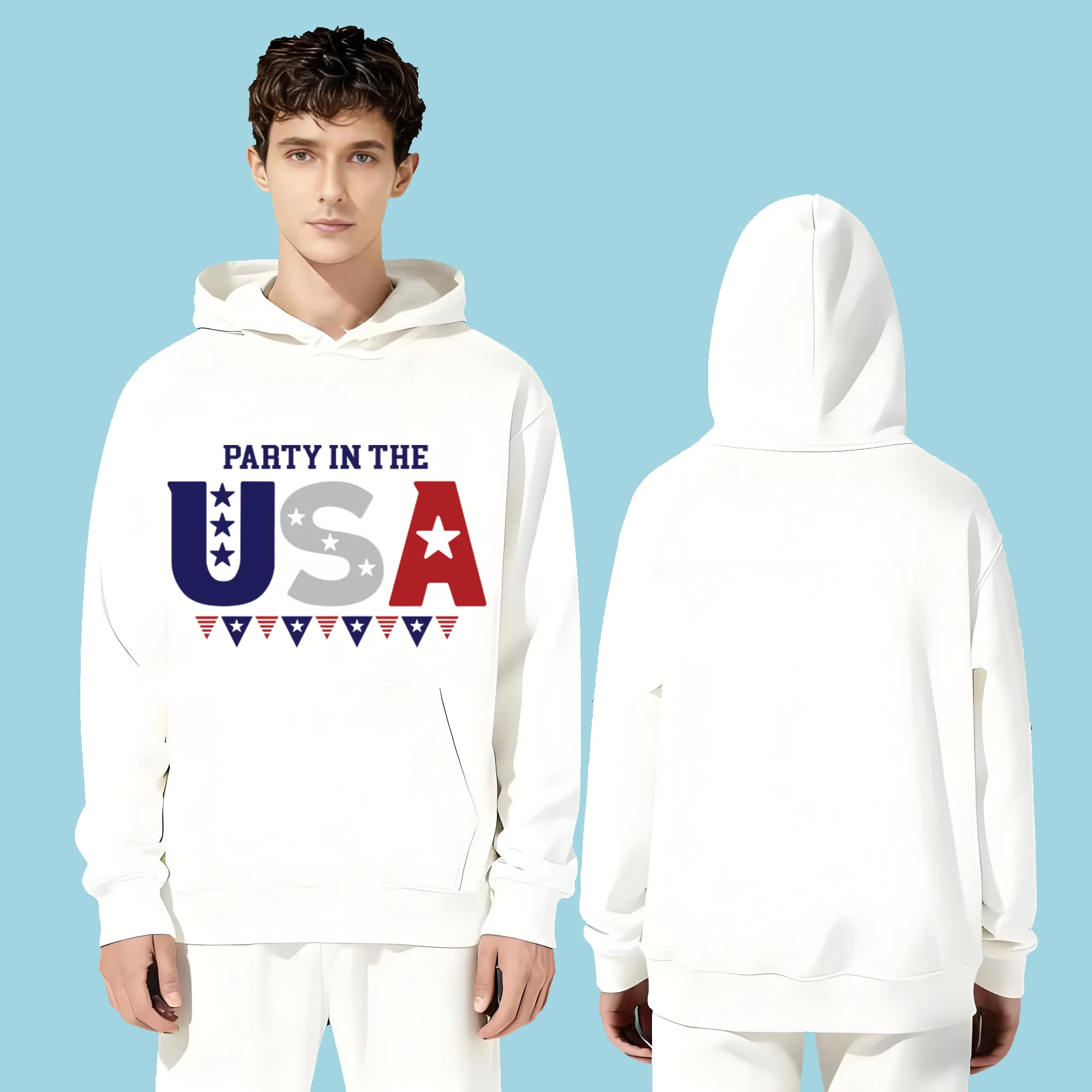 

The latest casual fashion 330-gram heavyweight hoodie for men and women in 2025 featuring trendy letter prints