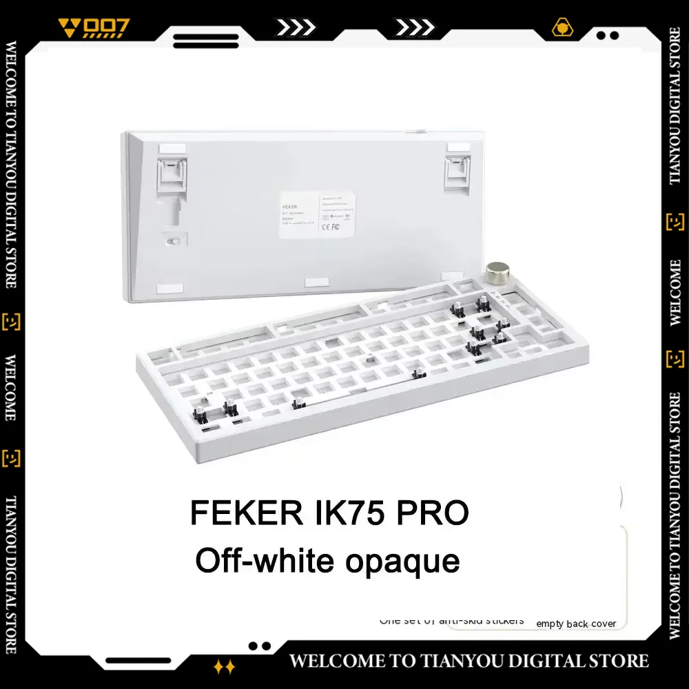 Feker Balls-Claviers mécaniques de jeu personnalisés, bouton de numérotation 75%, USB sans fil, Bluetooth 82, 3 modes, cadeaux pour Pad, 75 Pro