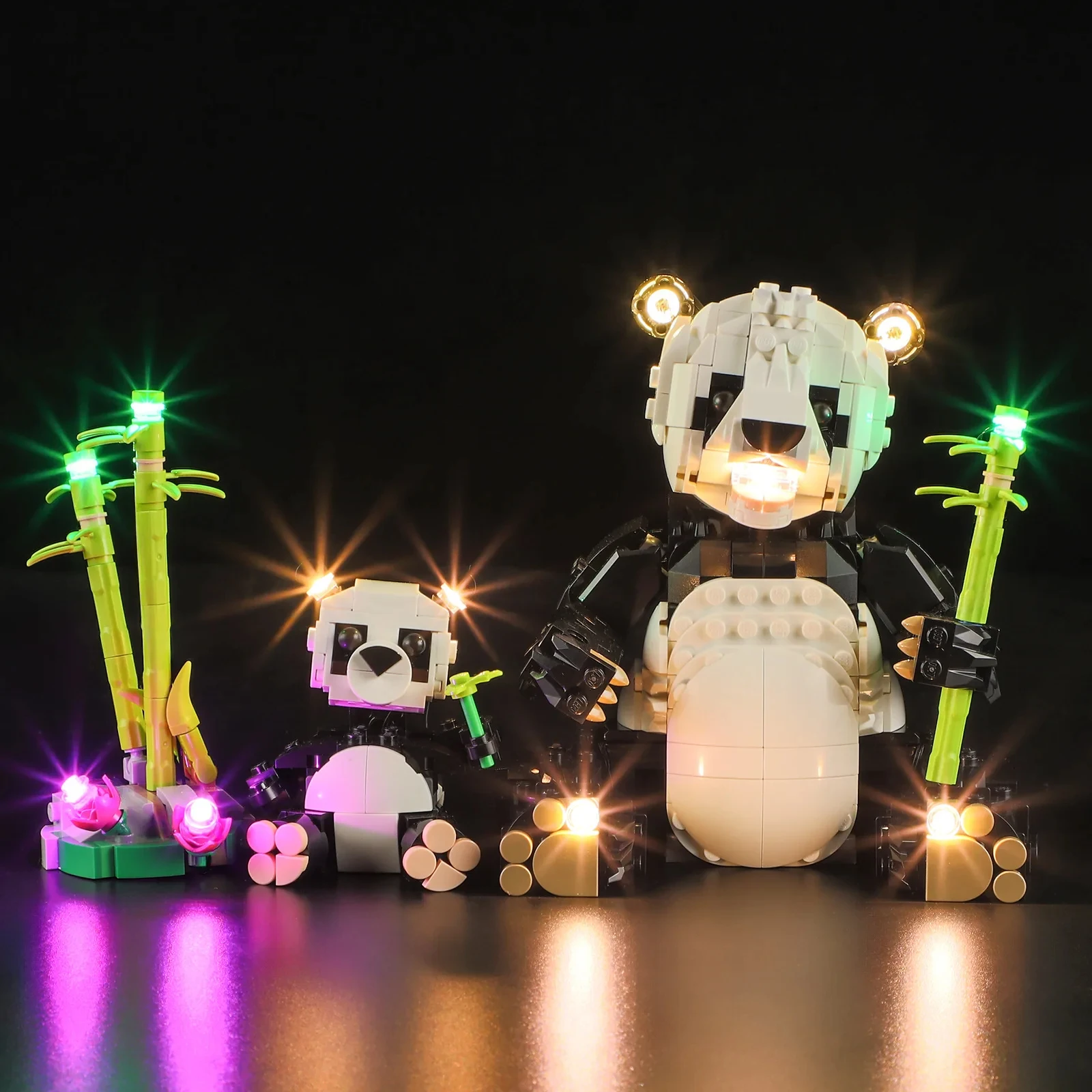 RC DIY LED-lichtset voor LEGO 31165 Panda (alleen LED-licht, zonder blokkenmodel)