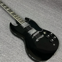 Free Shipping Black SG Electric Guitar Rosewood Fingerboard Mahogany Body 22 Tone Position  Suitable for Rock and Pop Styles