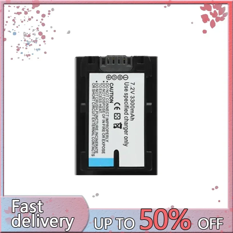 3300mAh Battery NP-FV100 FV100 For NP-FV30 NP-FV50 NP-FV70 SX83E SX63E