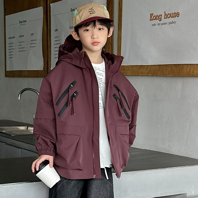 

Boys Casual Fashion Jacket 2025 New Children's Jacket Spring and Autumn Boys Handsome Top Tide