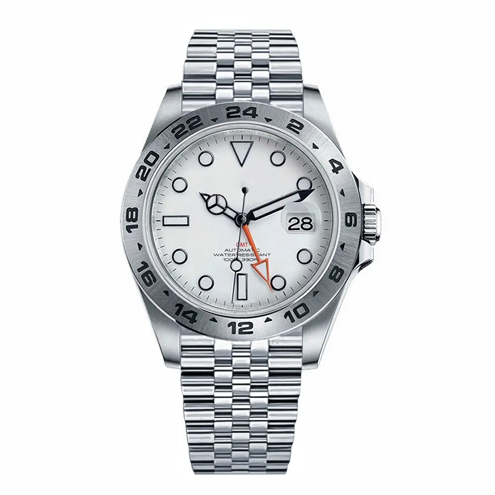 Imagem -02 - Relógios de Pulso Mecânicos Automáticos para Homens Relógio Sapphire Impermeável Gmt Function Relógios de Pulso Luxuosos 10atm 39 mm Corgeut-nh34a