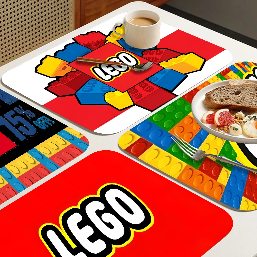 L-LEGOS Kitchen Draining Mat Tableware Pad Coffee Dish Drying Mat Placemat Bathroom Kitchen Drain Pad