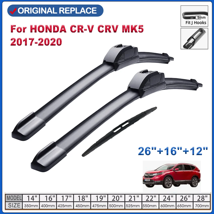 

Wiper Blade For HONDA CR-V CRV MK5 2017-2020 Front Rear Windshield Four Seasons durable Accessories 2017 2018 2019