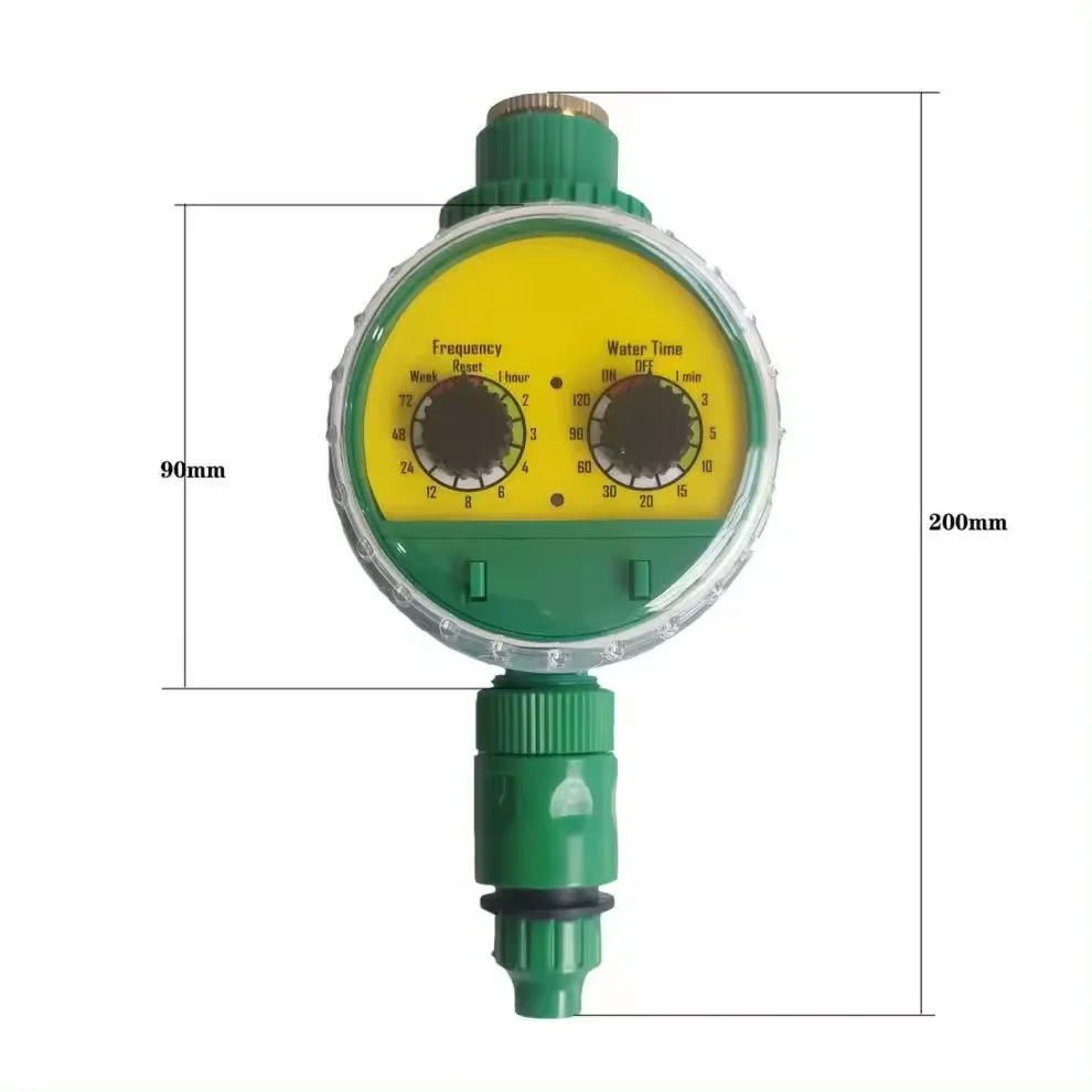 Double Dial Code Dry Battery Motor Valve Water Timer Automatic Garden Watering System Water Drip Irrigation System