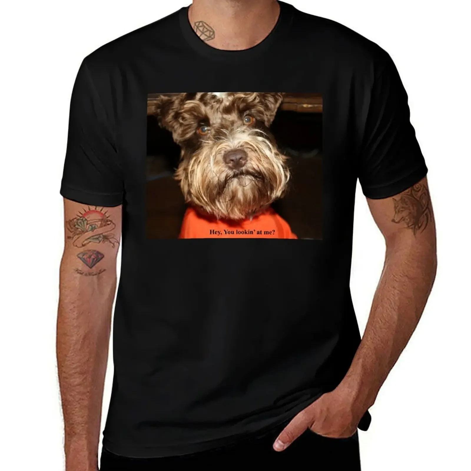 

miniature schnauzer T-Shirt anime figures hippie clothes plus sizes mens t shirt