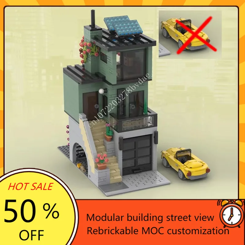 

1305PCS Downtown LoftMOC Creative street view Model Building Blocks Architecture Education Assembly DIY Model Toys Gifts
