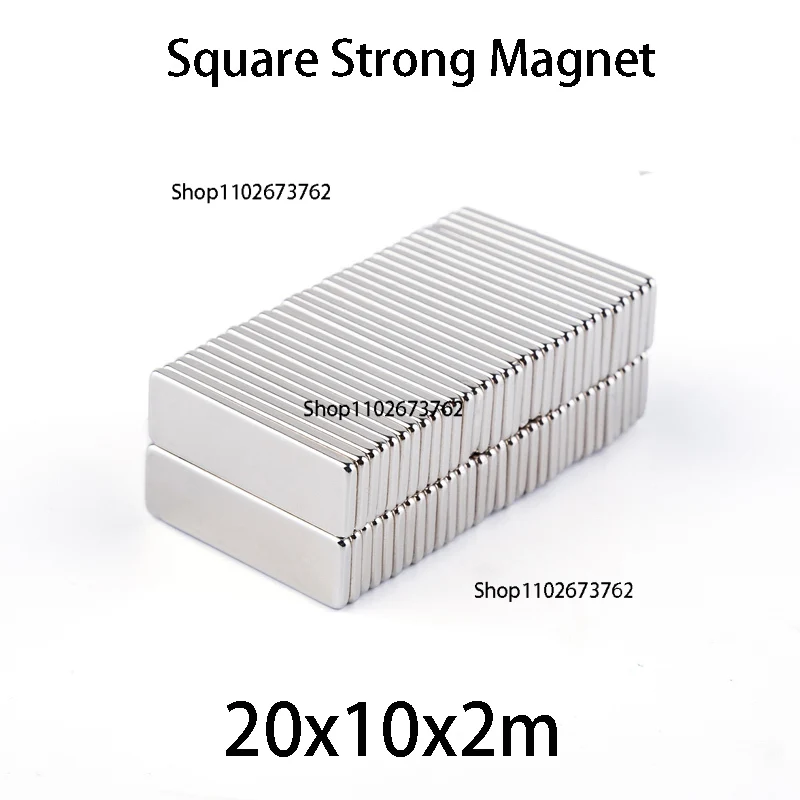 20x10x2 N35 Imas Magnetic Ement Square Electroiman Iman Powerful Neodymium Magnet Super Strong Small Round Magnets for Crafts