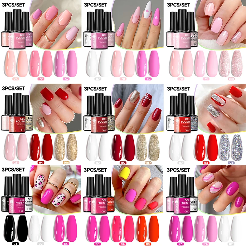 

UR SUGAR Розовый Красный Розовый Цвет Гель-лак Набор 7 мл Осень Зима Горячая Распродажа Стойкий Soak Off Для Маникюра Гель Для Ногтей Поставка