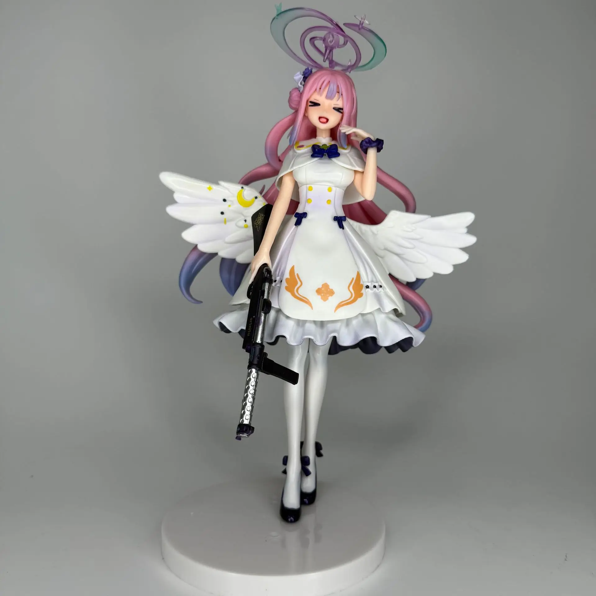 Arquivo azul anime figura misono mika estatueta pvc gk bonito estátua modelo boneca coleção decoração de mesa brinquedos presentes ornamento