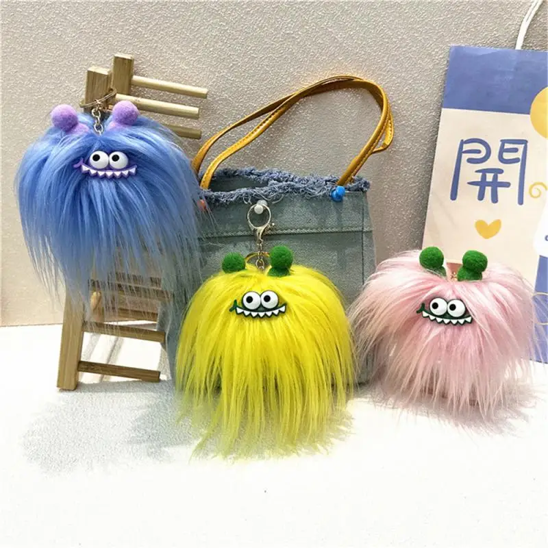 Eye-catching Fried Doll Mascot Cool Cartoon Mascot Keychain Popular Accessories Best Selling Funny Plush Dolls Fried Hair Unique