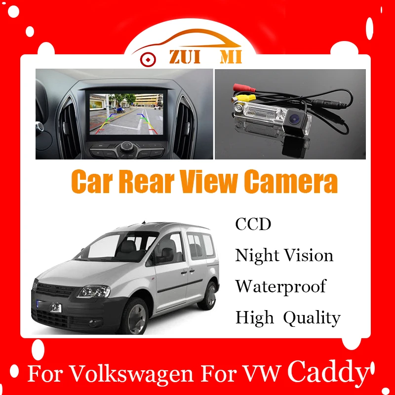 

Car Reverse Rear View Camera For Volkswagen For VW Caddy III 2004~2010 CCD Full HD Night Vision Backup Parking Camera Waterproof